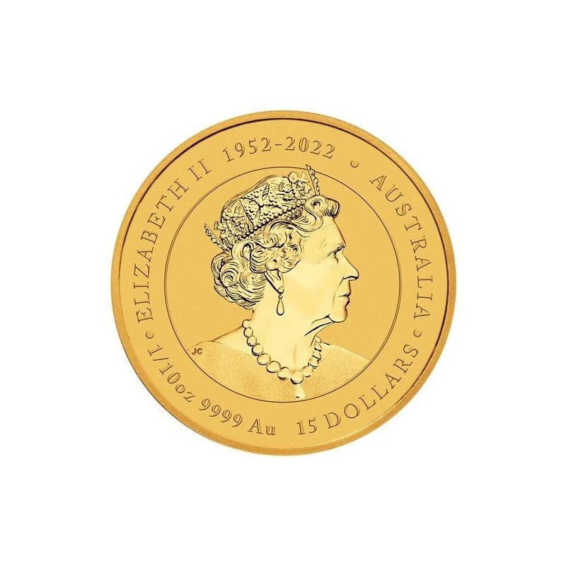 1/10 oz Goldmünze Australien Lunar III Drache 2024**