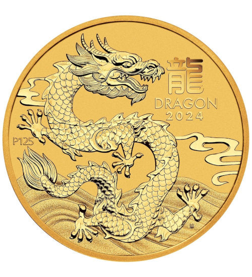 1 oz Goldmünze Australien Lunar III Drache 2024**