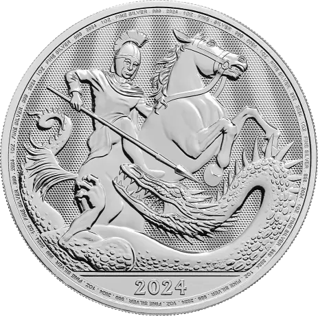 Great Britain 2024-St George and Dragon 1 oz Silber*