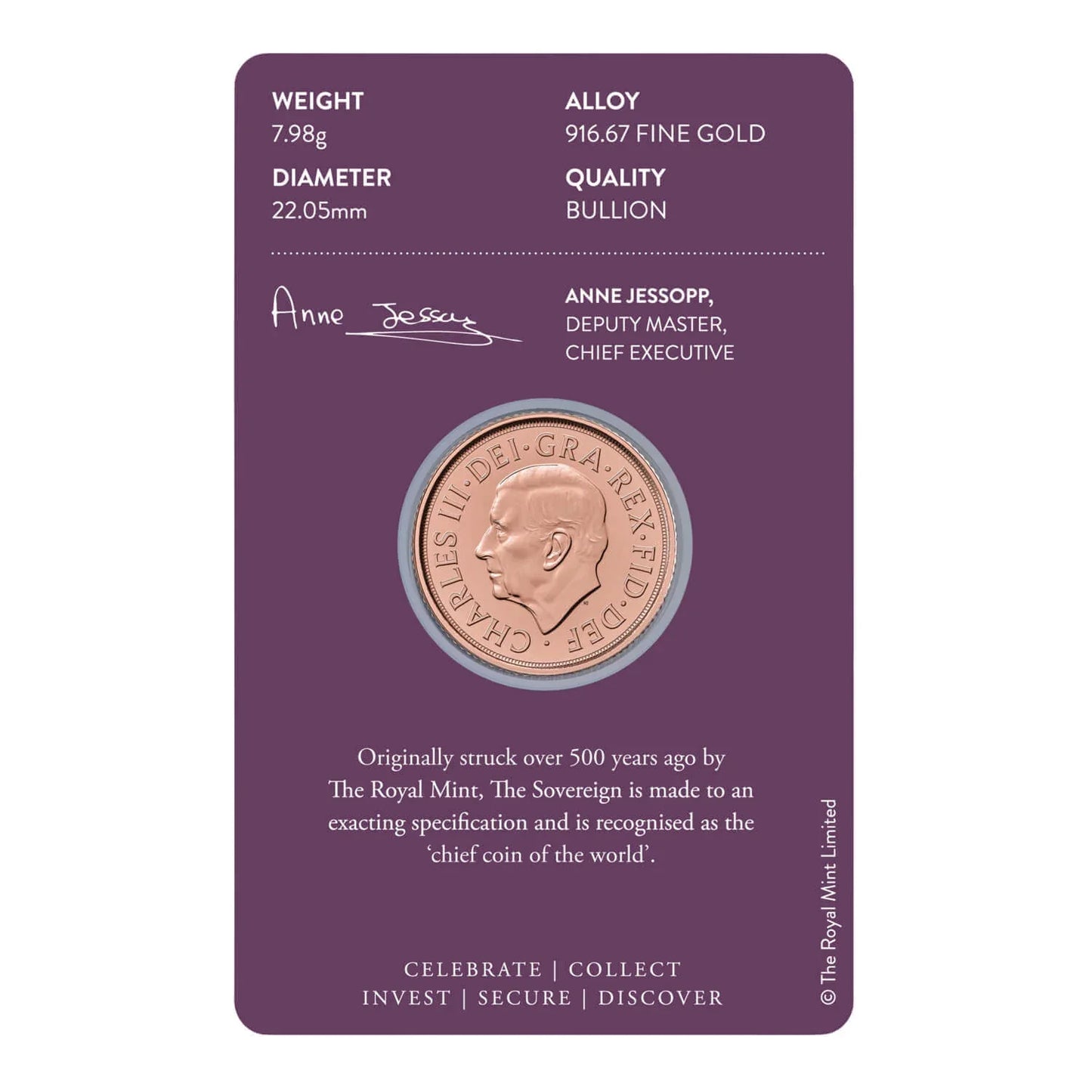 1 Pfund Sovereign Gold Elizabeth 2024**