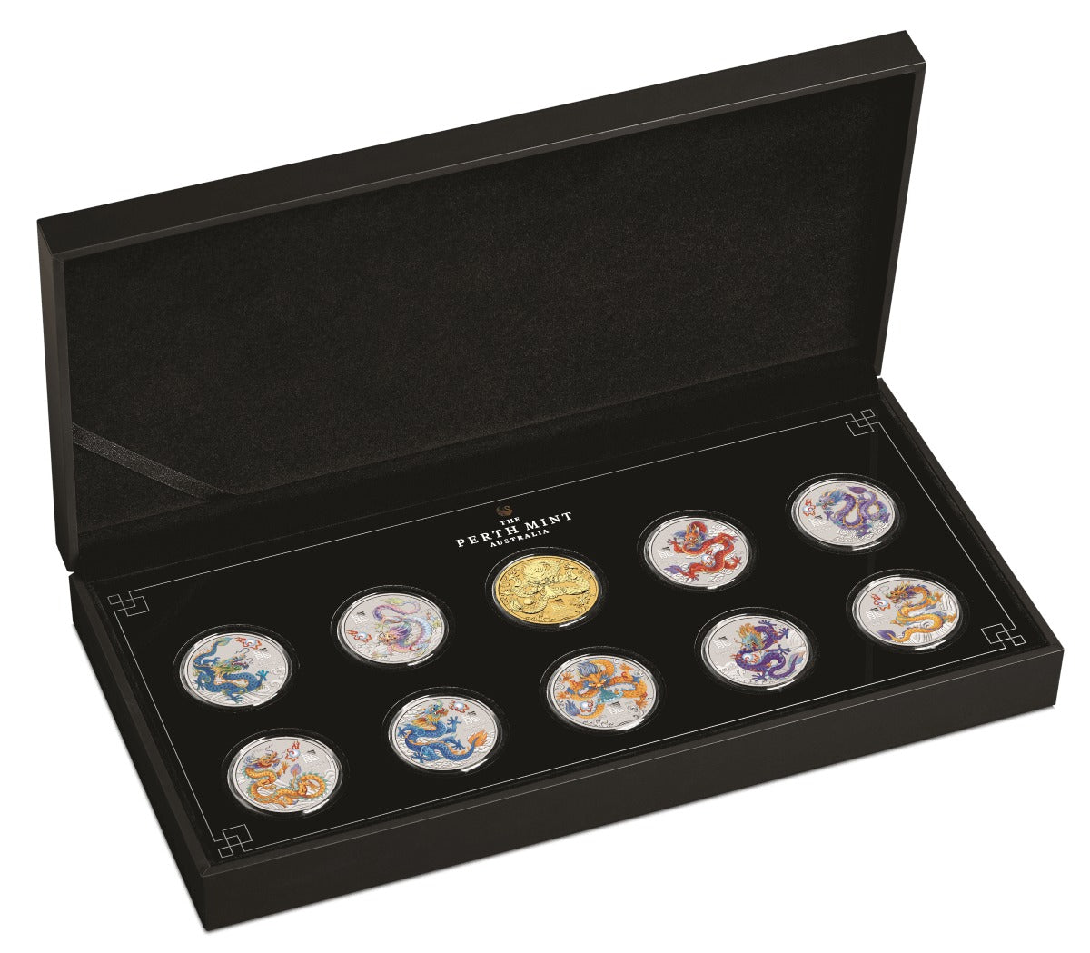 10x0,5 oz Silbermünze SET Color Australien Lunar III