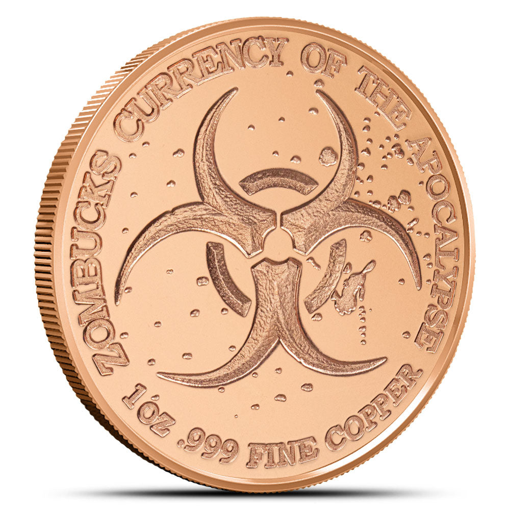 1oz Kupfer Zombucks World Kangaruin Round