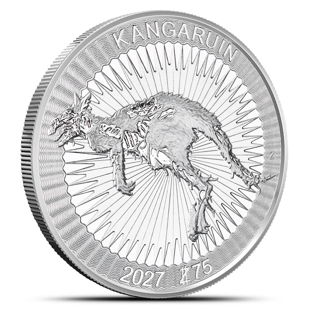 1oz Silber Zombucks Kangaruin Round