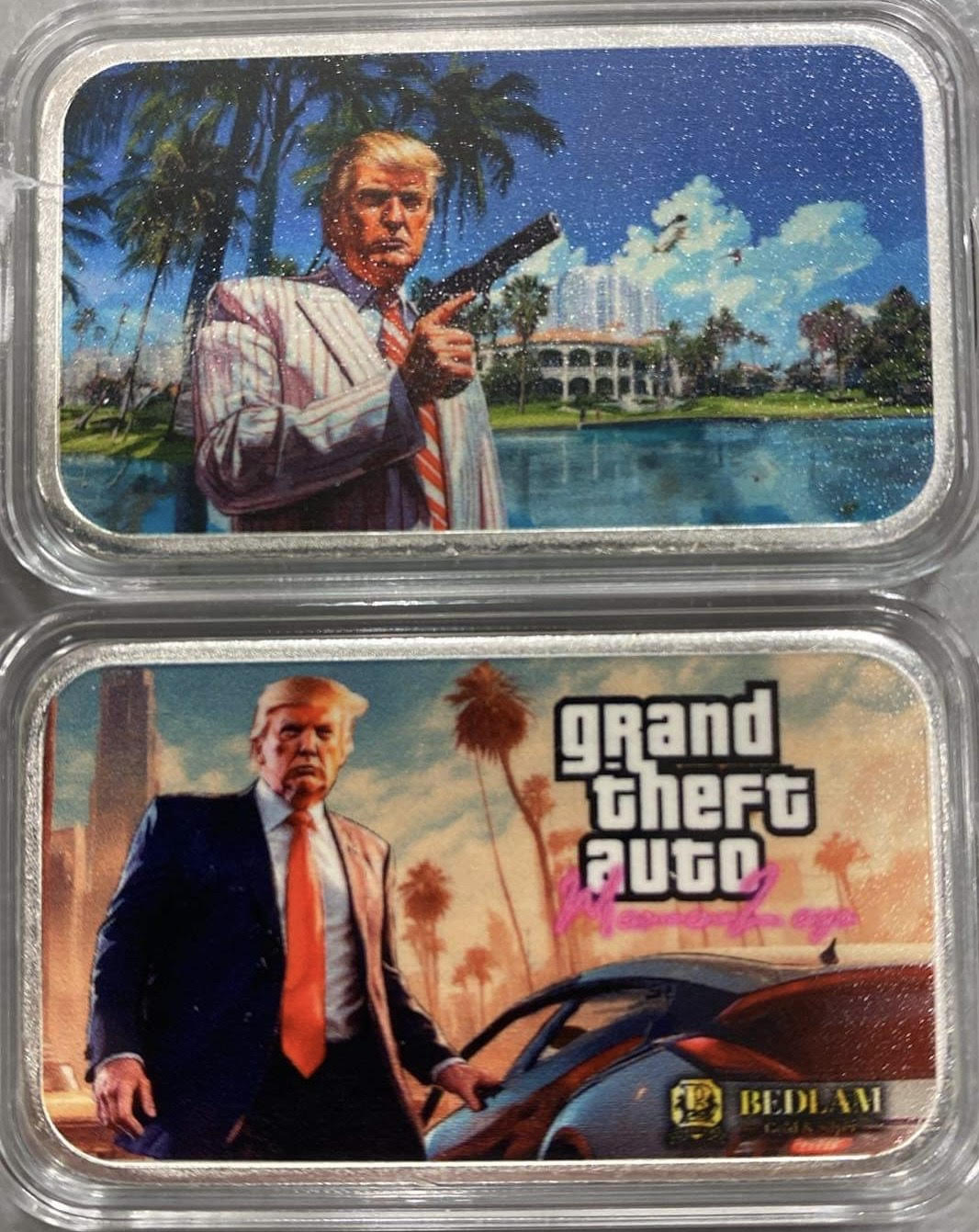 1oz Silberbarren GTA Trump