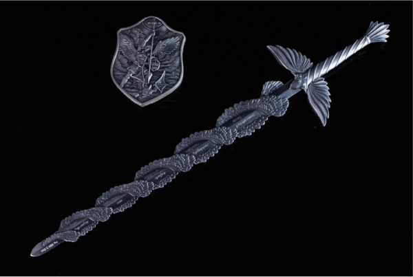 2,5oz Silbermedaille Sword of Michael