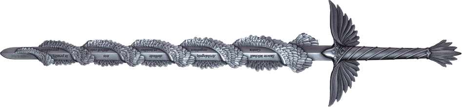 2,5oz Silbermedaille Sword of Michael