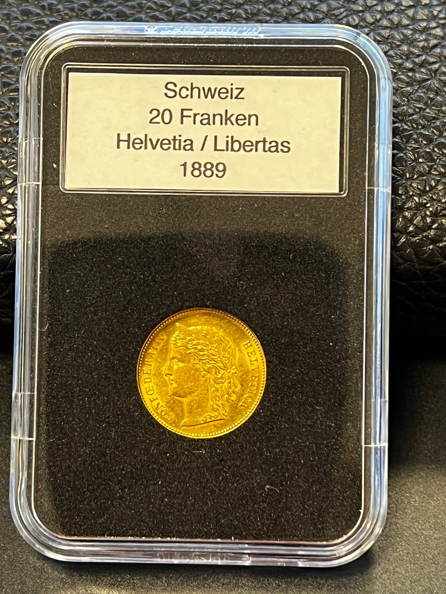 20 SFR Helvetia / Libertas Goldmünze 1889**