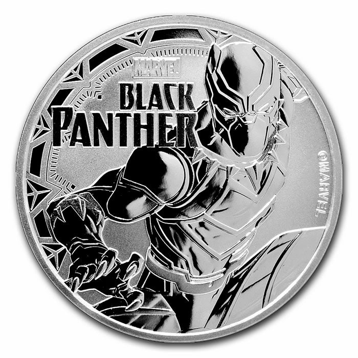 Black Panther Marvel, 1oz Silbermünze* Tuvalu 2018