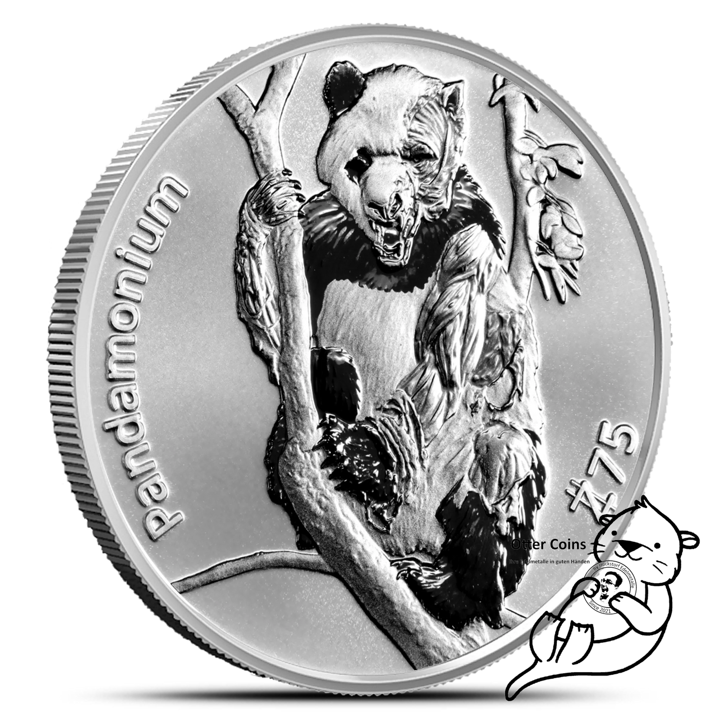 1oz Silber Zombucks World Pandamonium Round