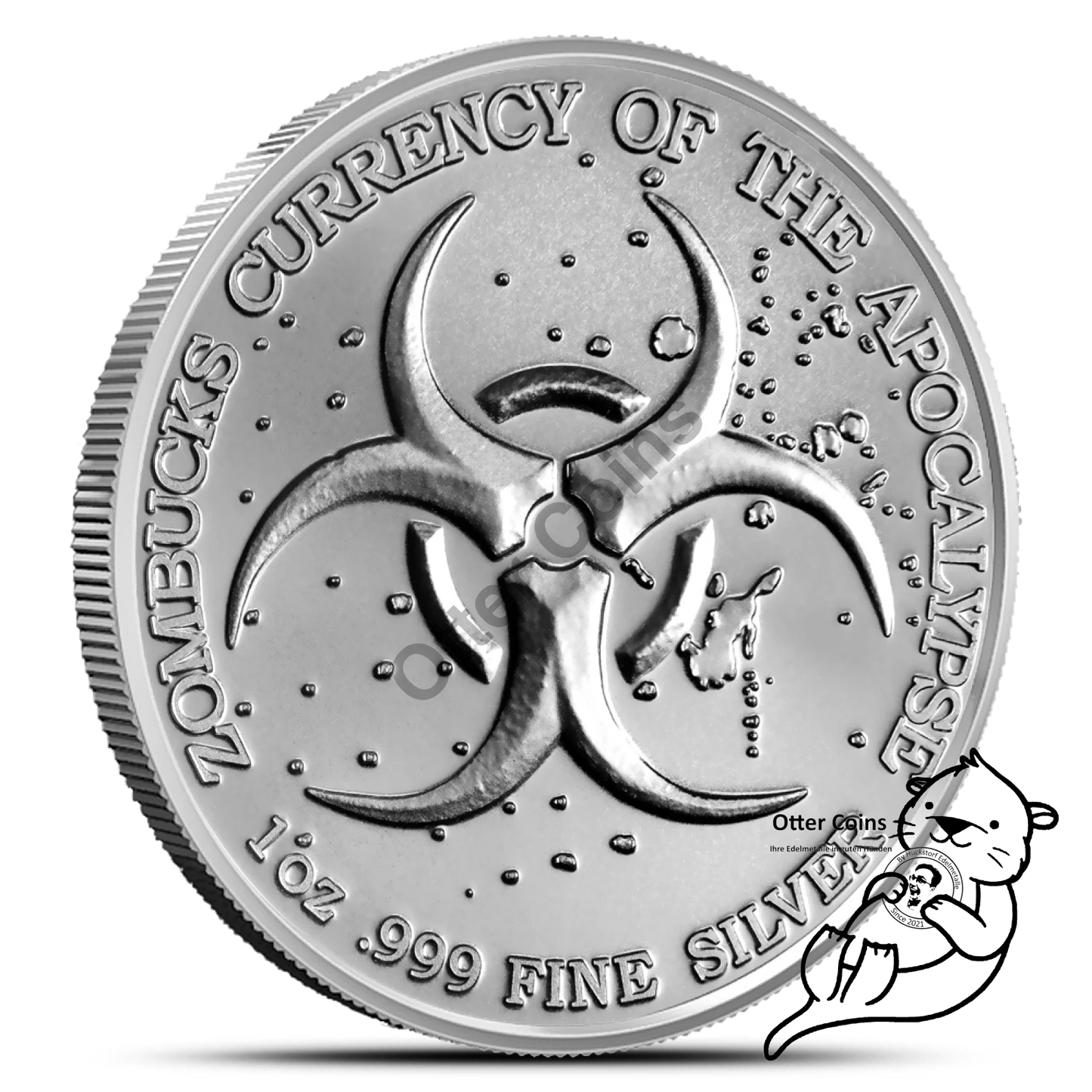 1oz Silber Zombucks World Pandamonium Round