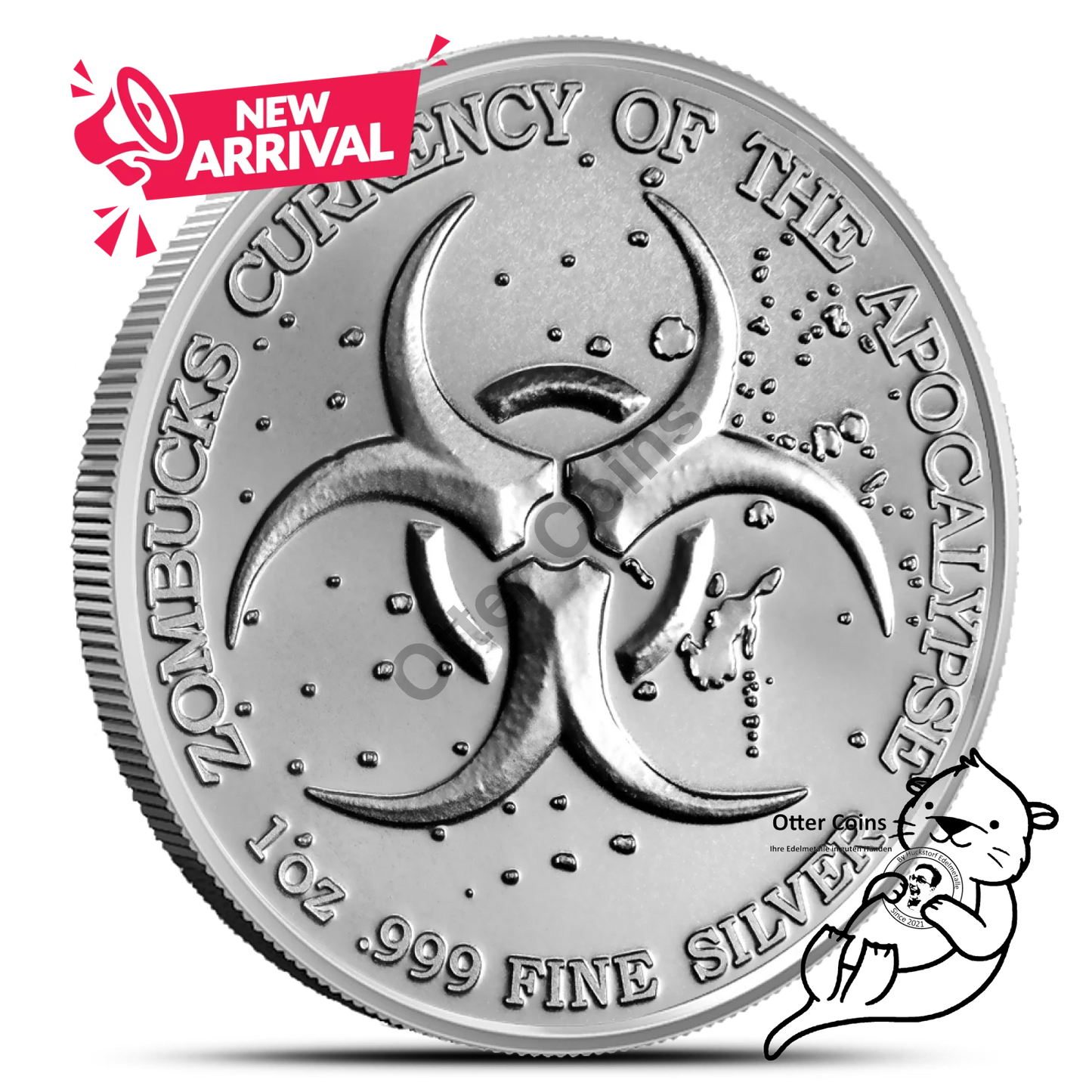 1oz Silber Zombucks Kookaburied Round