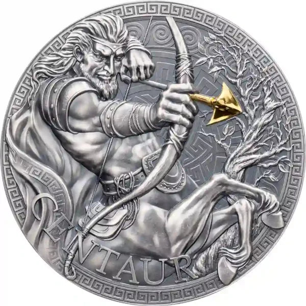 2023 Cameroon 1oz Centaur 24K Gilded High Relief