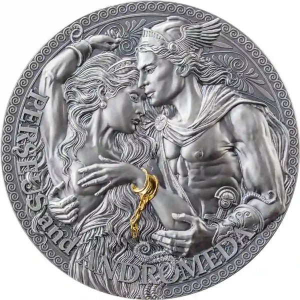 2023 Cameroon 2oz Perseus & Andromeda 24K Gilded High