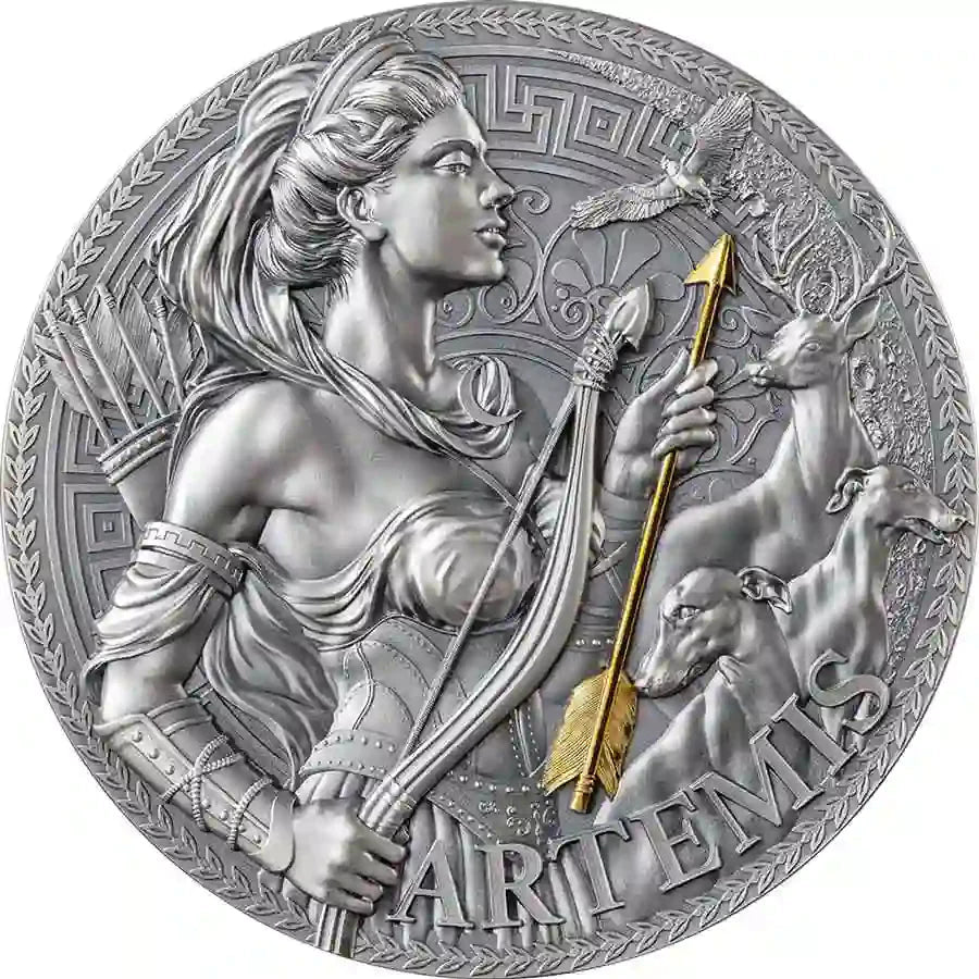 2023 Cameroon 3oz Artemis 24K Gilded High Relief