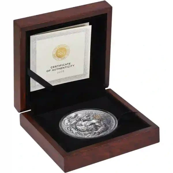 2023 Cameroon 3oz Hephaestus 24K Gilded High Relief