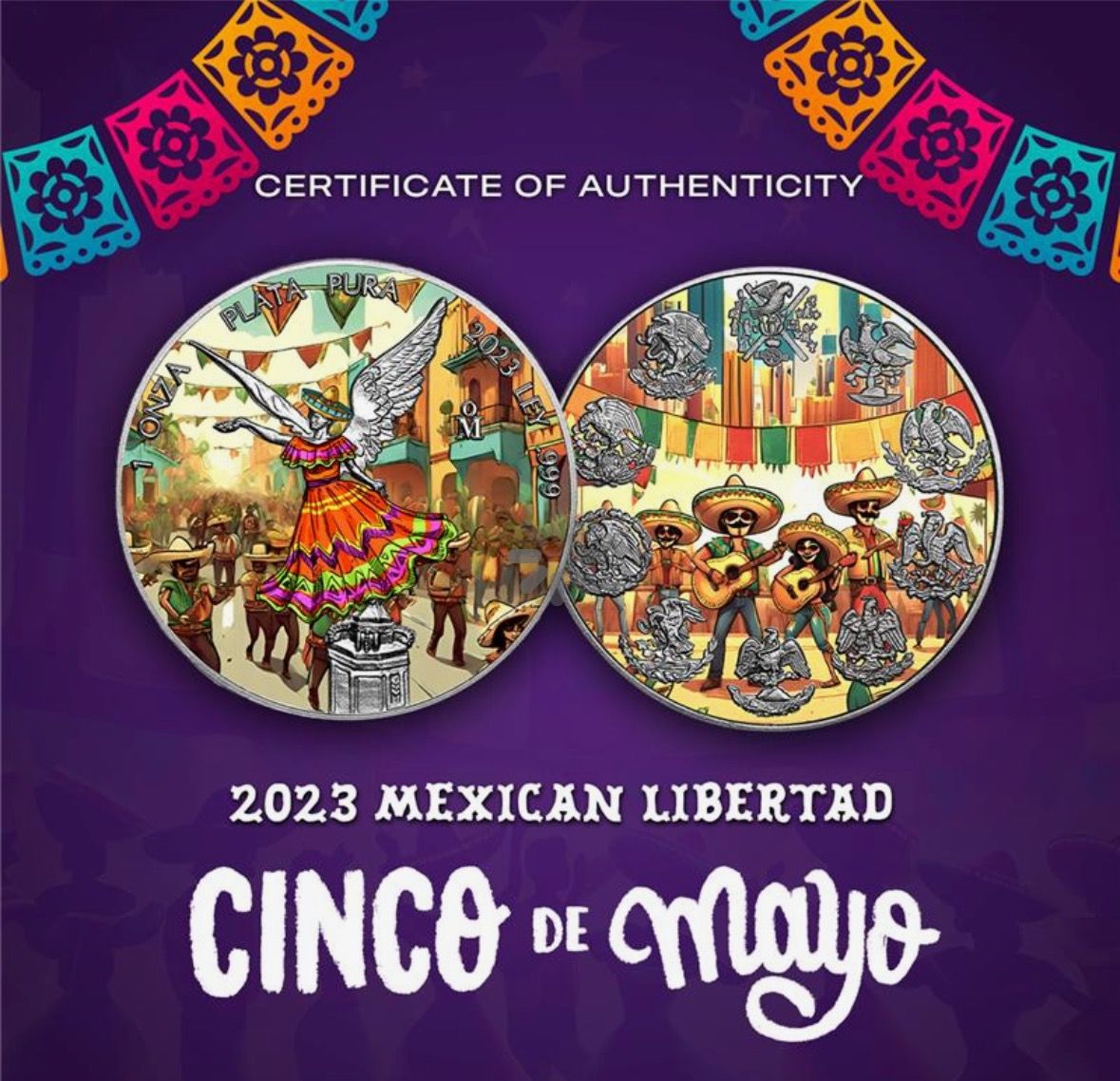 2023 Mexico Libertad Cinco de Mayo 1 oz Silbermünze