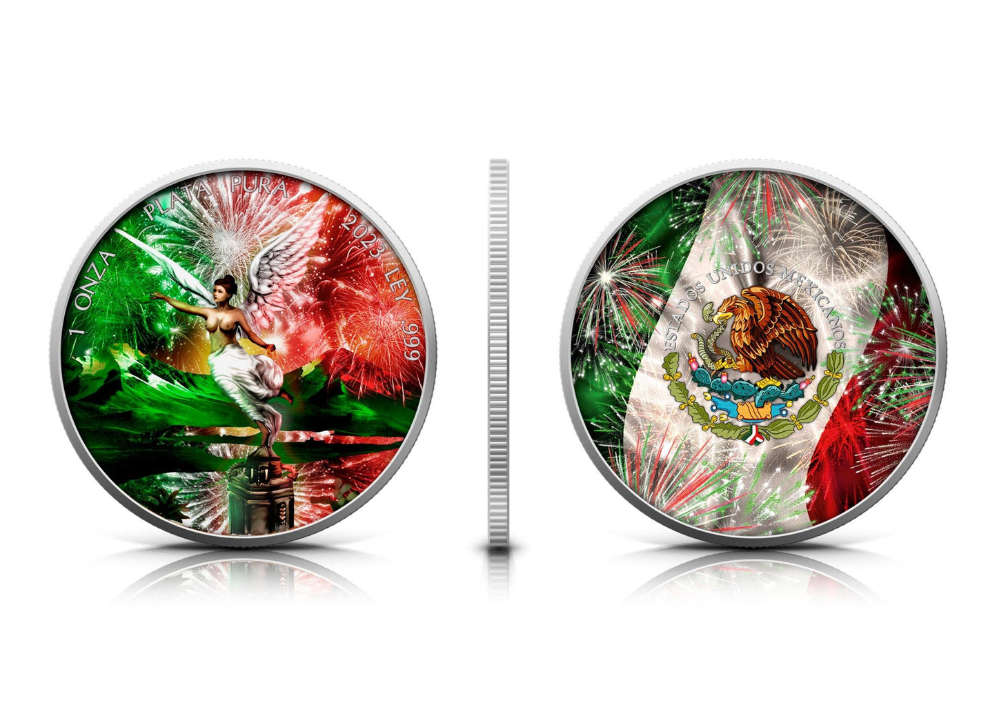 2023 Mexico Libertad Fireworks Edition 1 oz Silbermünze*