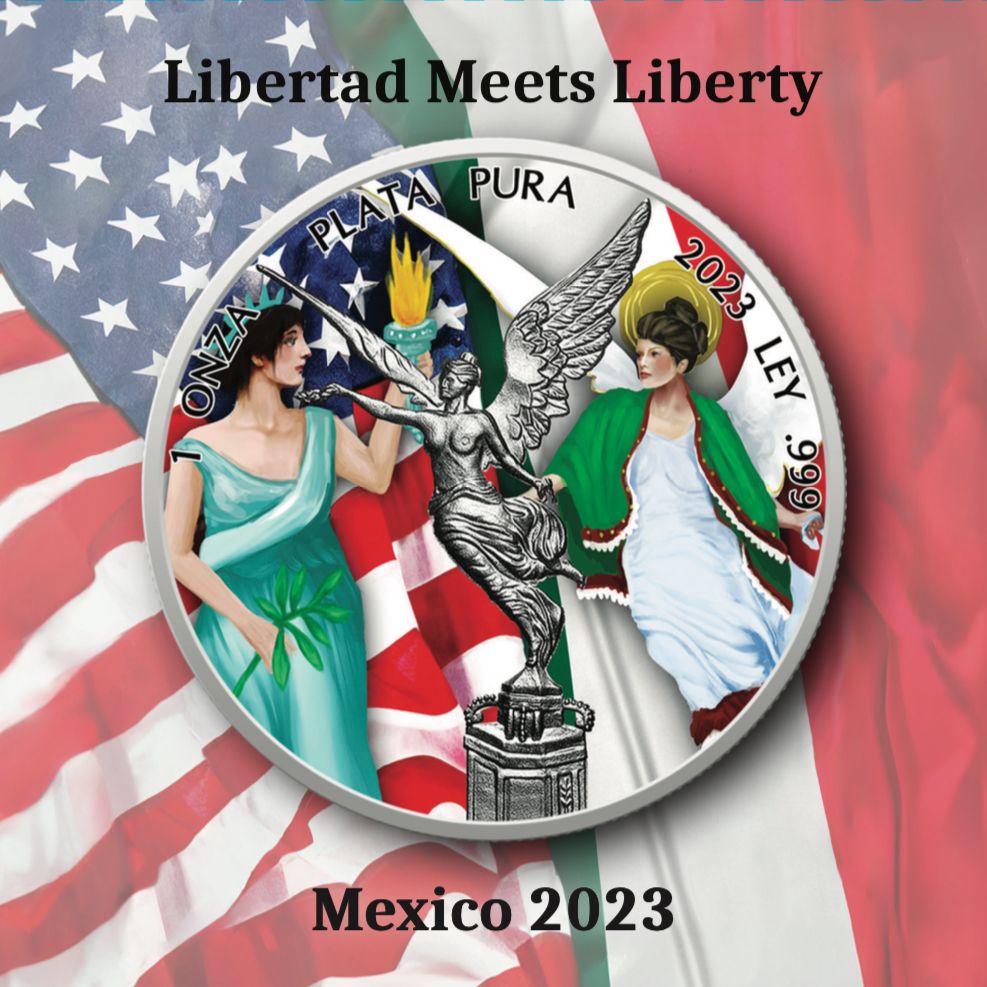 2023 Mexico Libertad Meets Liberty Edition 1 oz Silbermünze*