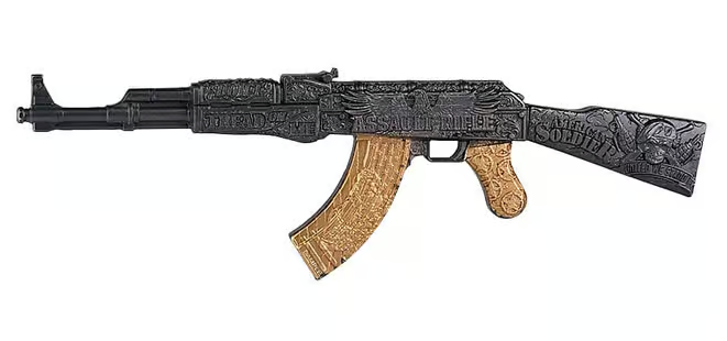 2024 Chad 2 oz Silbermünze AK47 Black & Gilded Shaped HR*