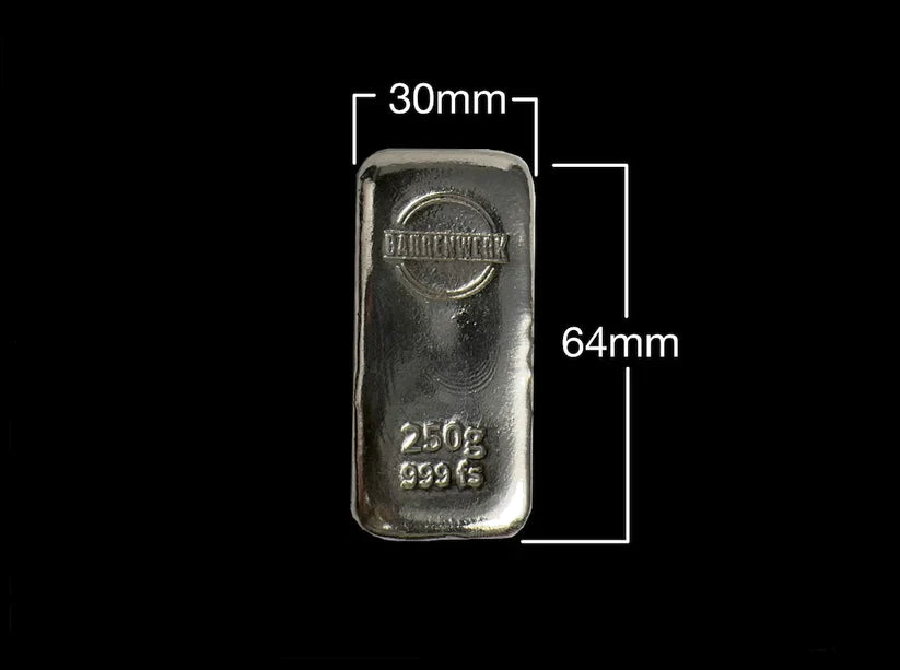 250gr Silberbarren Barrenwerk