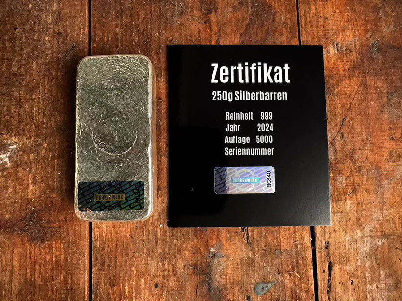 250gr Silberbarren Barrenwerk