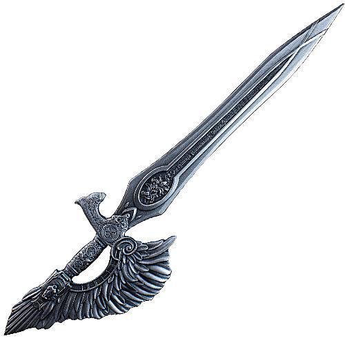 Sword of St. Gabriel, 2.5oz Silberbarren 3D, Shaped, Antik Finish*