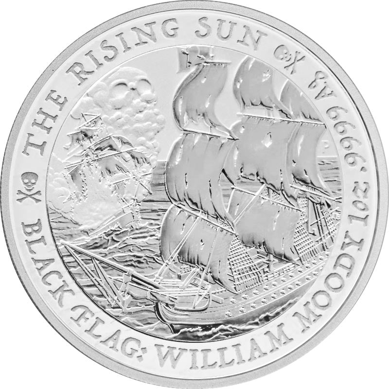 The Rising Sun 4 Ausgabe Black Flag 2022 Silber 1 oz*
