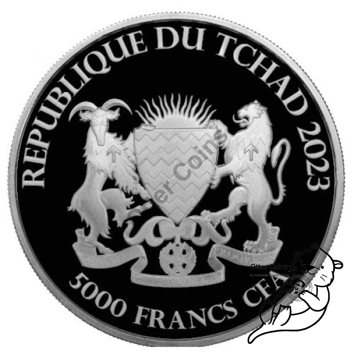 Bull and Bear 1oz Silbermünze 2023 Tchad*