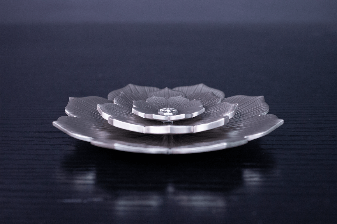 8oz Silberstacker Lotus Flower Set