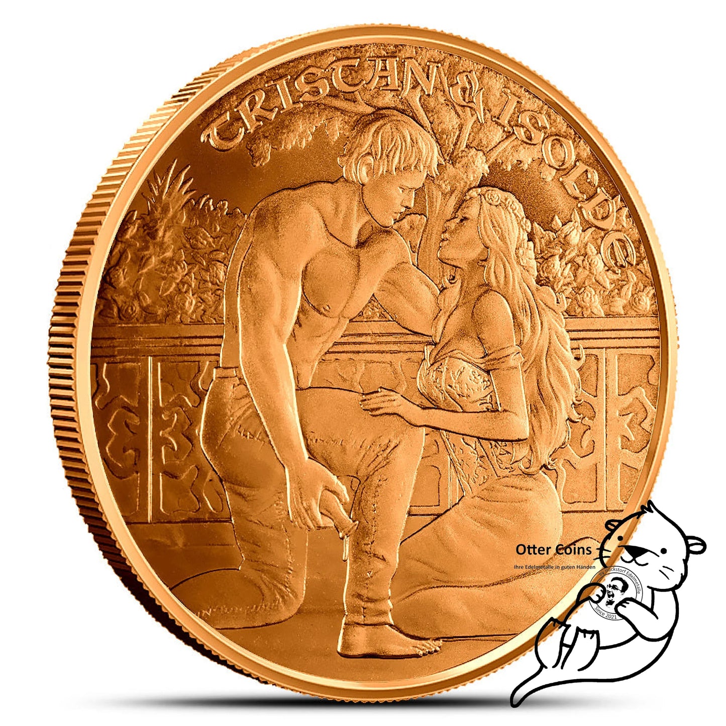 Kupfermünze Silver Towne ``Medieval Legends Tristan and