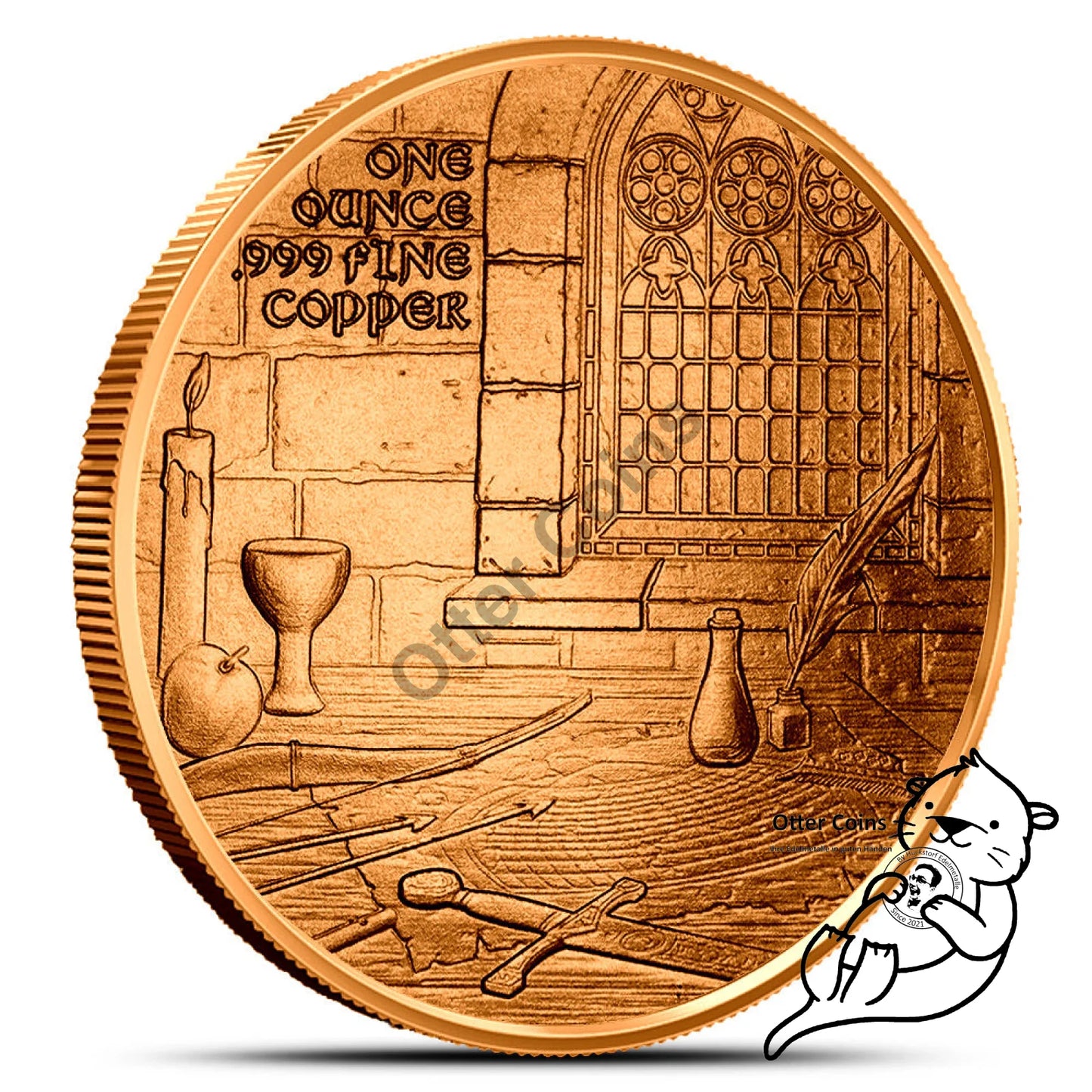 Kupfermünze Silver Towne ``Medieval Legends Tristan and