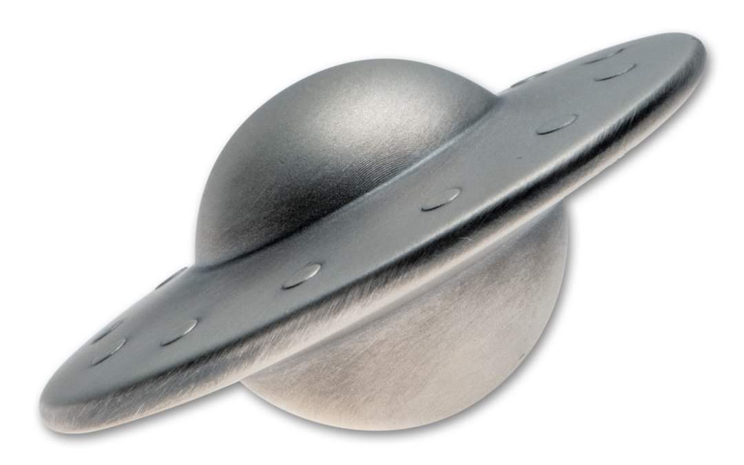 Levitating UFO, 20g Silbermünze* Shaped Coin Schwebende Münze, Chad 2025