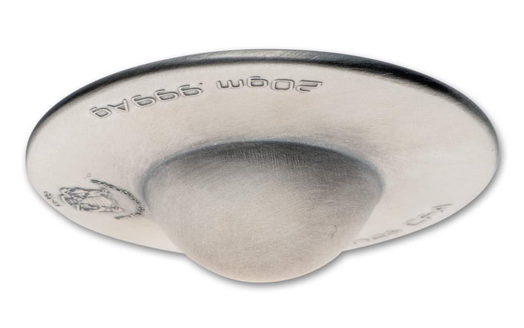 Levitating UFO, 20g Silbermünze* Shaped Coin Schwebende Münze, Chad 2025