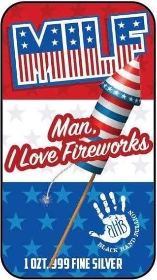 MILF - Man, I Love Fireworks, 1oz Silberbarren Color
