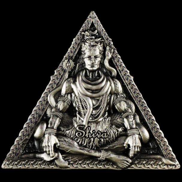 Cameroon Shiva 2025, HR, Shaped, Antik 3oz Silbermünze*