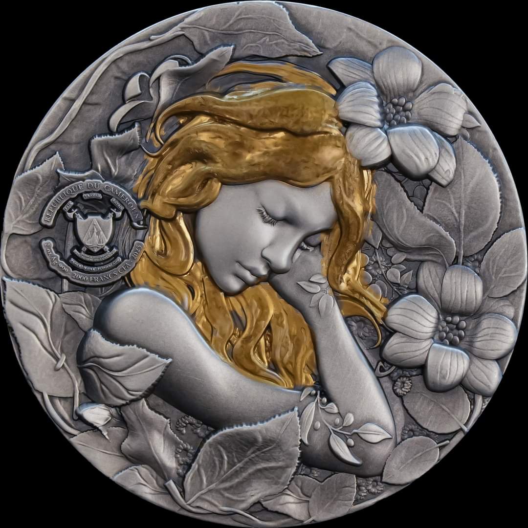 Cameroon Fairy in Magicland 2025, HR, Antik, Glow 2oz Silbermünze***