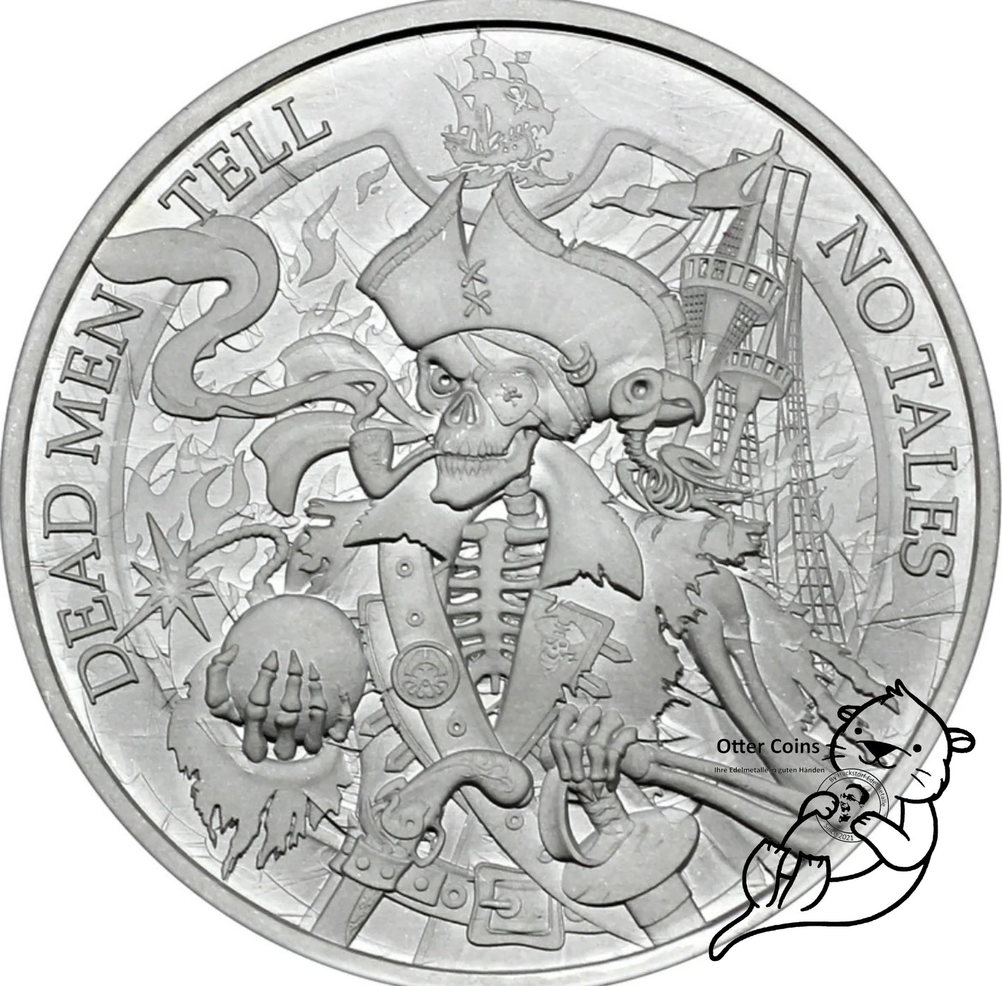 Dead Men tell no Tales 1oz Silbermünze