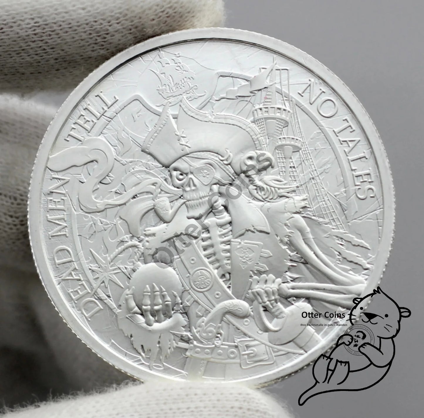 Dead Men tell no Tales 1oz Silbermünze