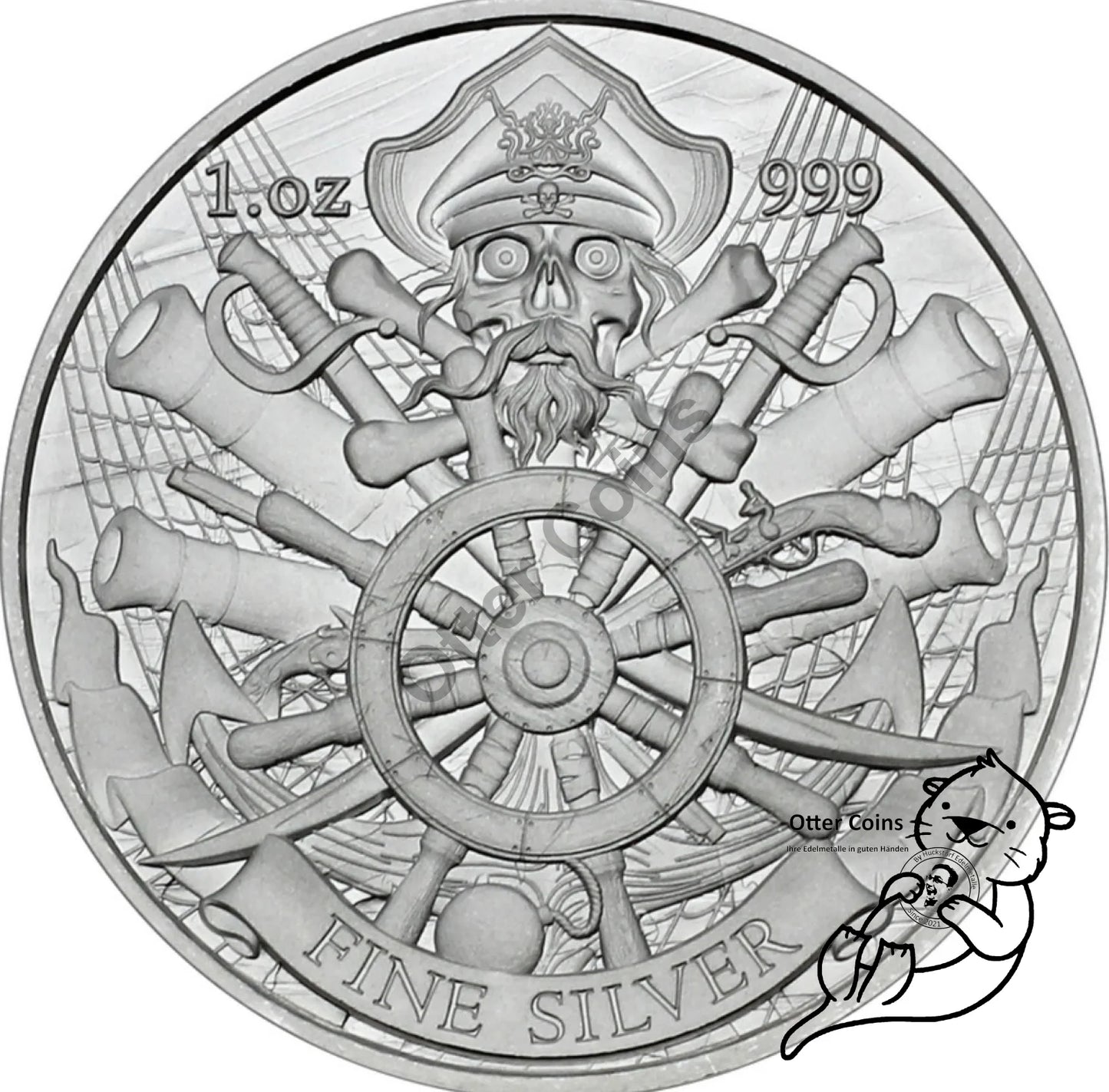Dead Men tell no Tales 1oz Silbermünze