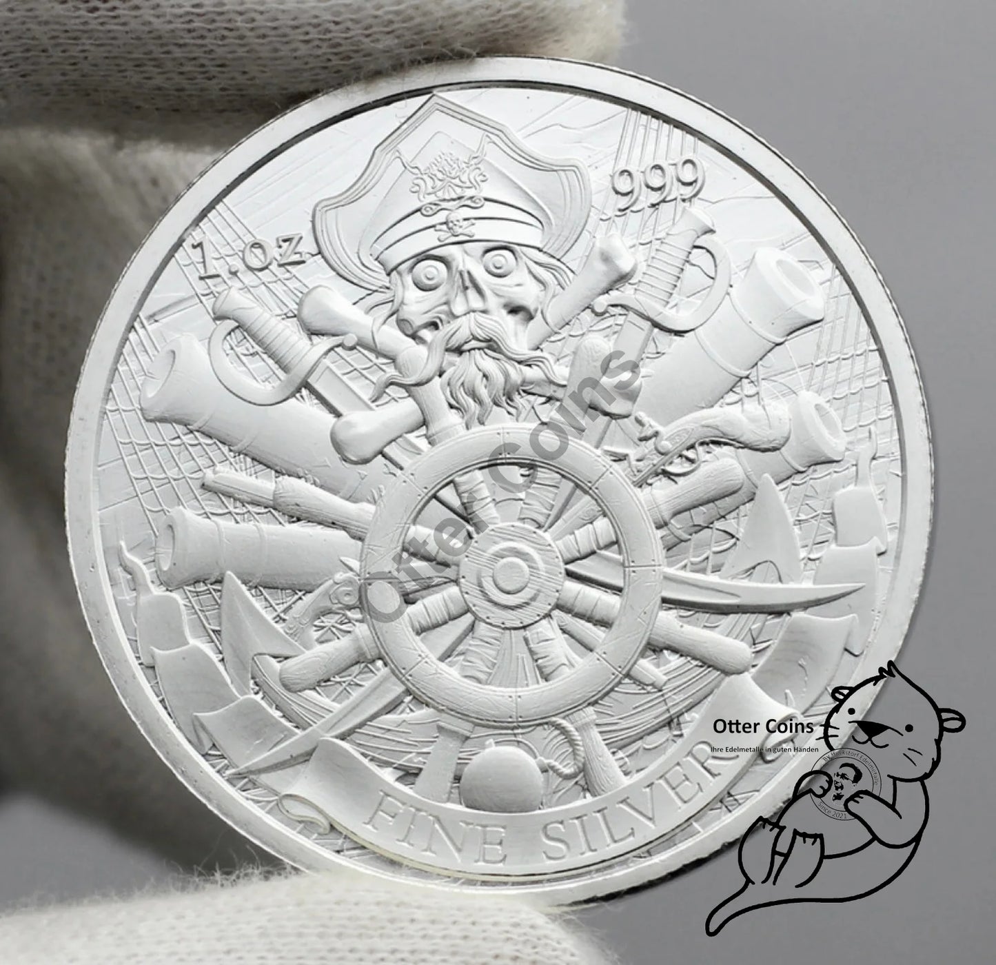 Dead Men tell no Tales 1oz Silbermünze