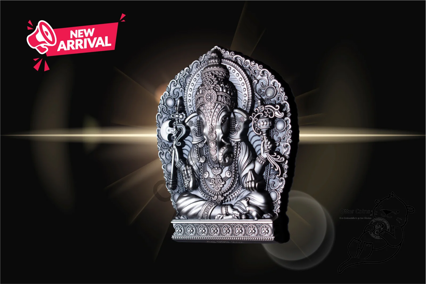 Ganesha Silver Stacker 2 Oz
