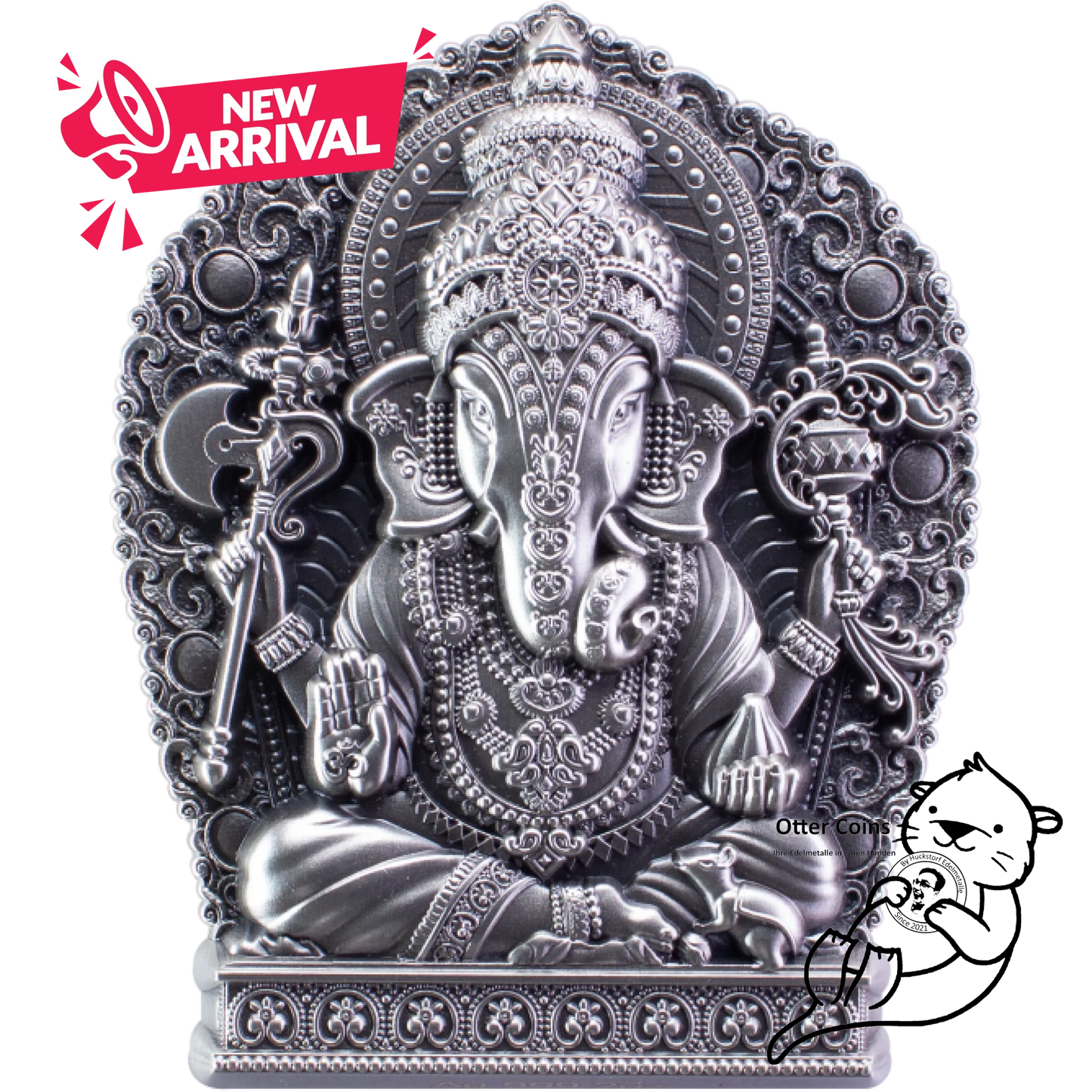 Ganesha Silver Stacker 2 Oz
