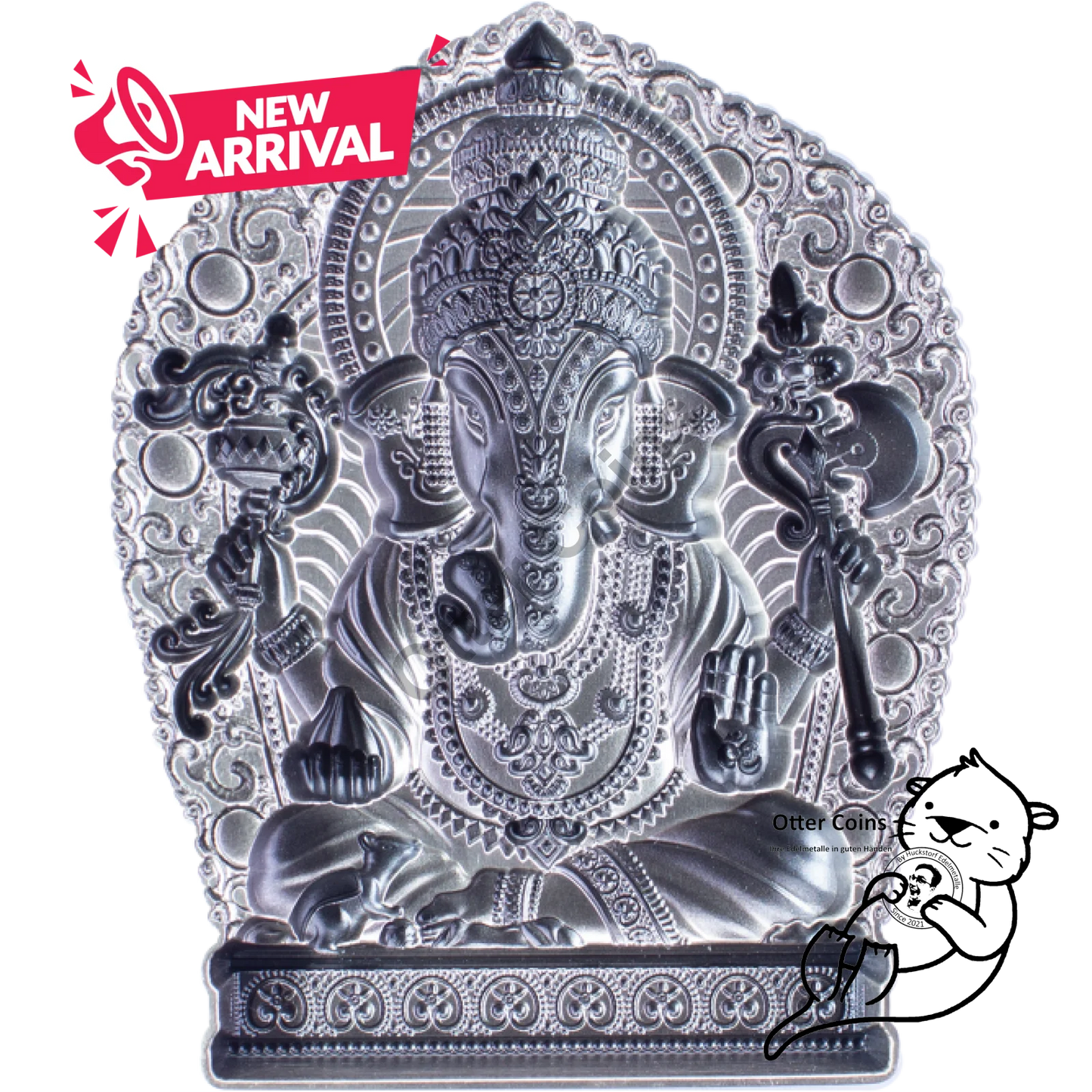 Ganesha Silver Stacker 2 Oz