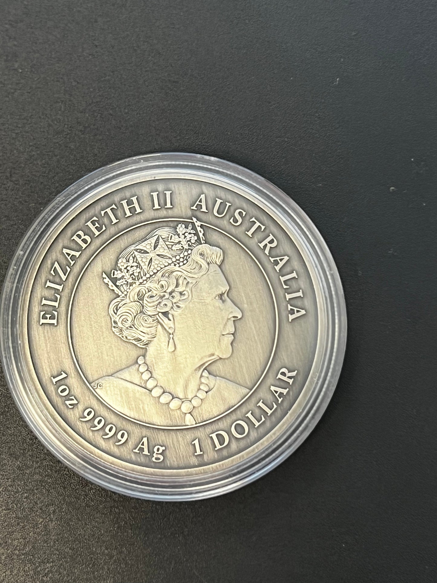 Lunar III Tiger 1 oz Silbermünze* 2022 Teilvergoldet