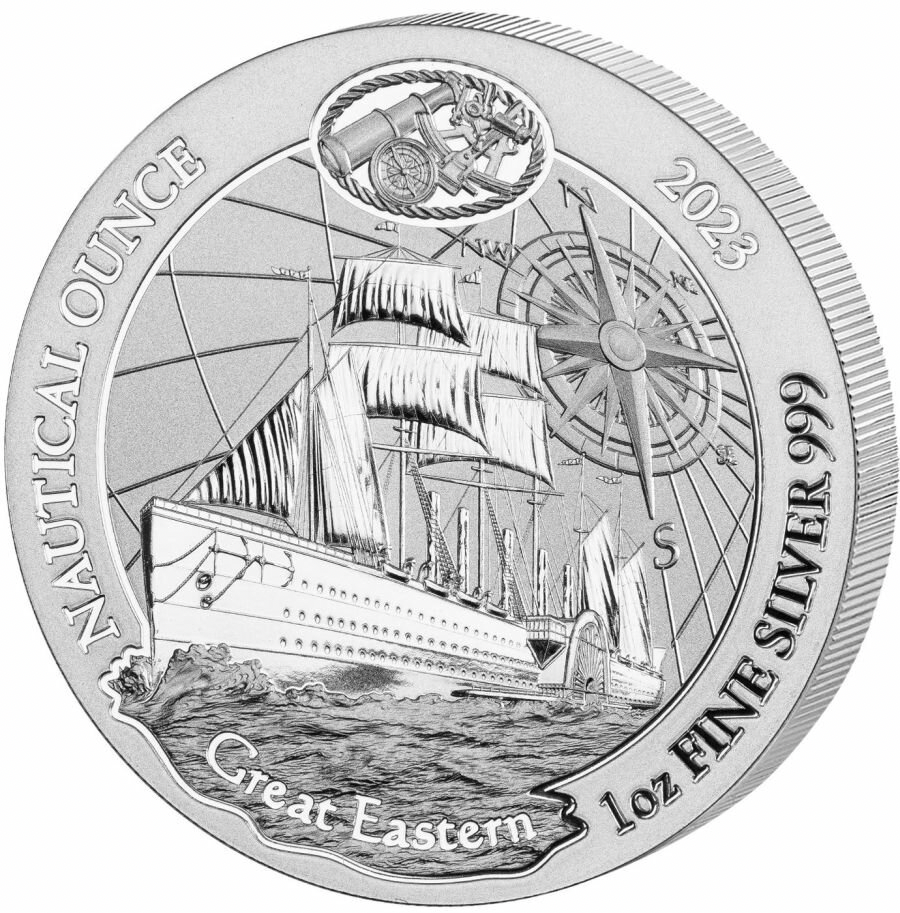 Ruanda Nautical Ounce Great Eastern 2023 1 Oz Silbermünze*