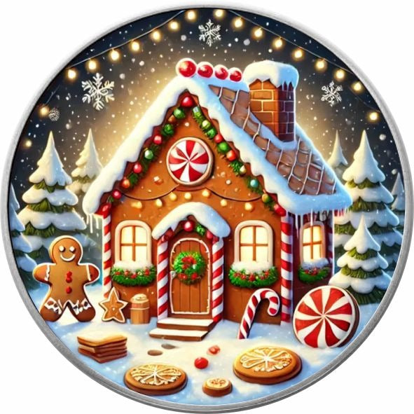 USA ASE Weihnachten, 4 Motive Color 1oz Silber 2024*