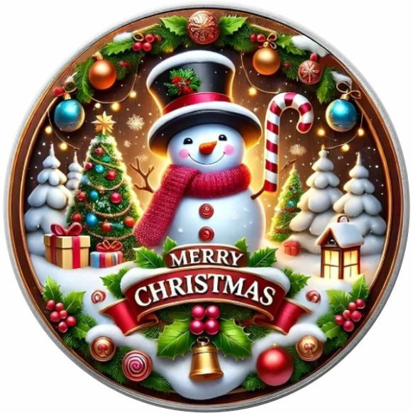 USA ASE Weihnachten, 4 Motive Color 1oz Silber 2024*