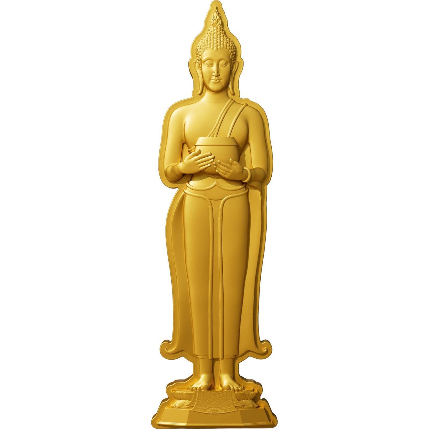 7 Days Buddha Collection, 1oz Silbermünze*** Gilded, Shaped, HR
