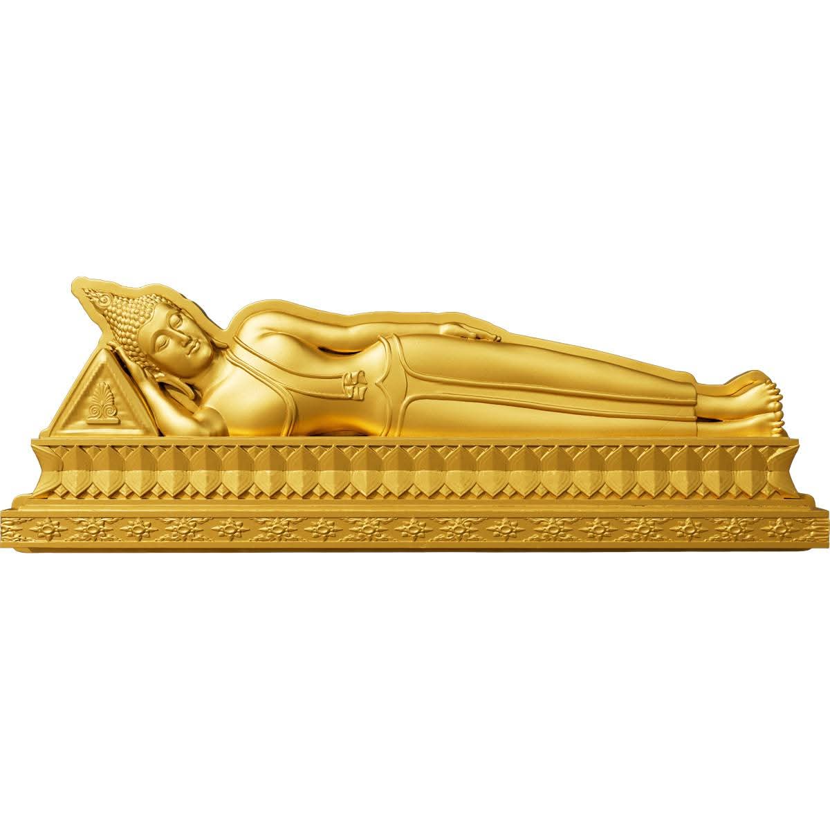 7 Days Buddha Collection, 1oz Silbermünze*** Gilded, Shaped, HR