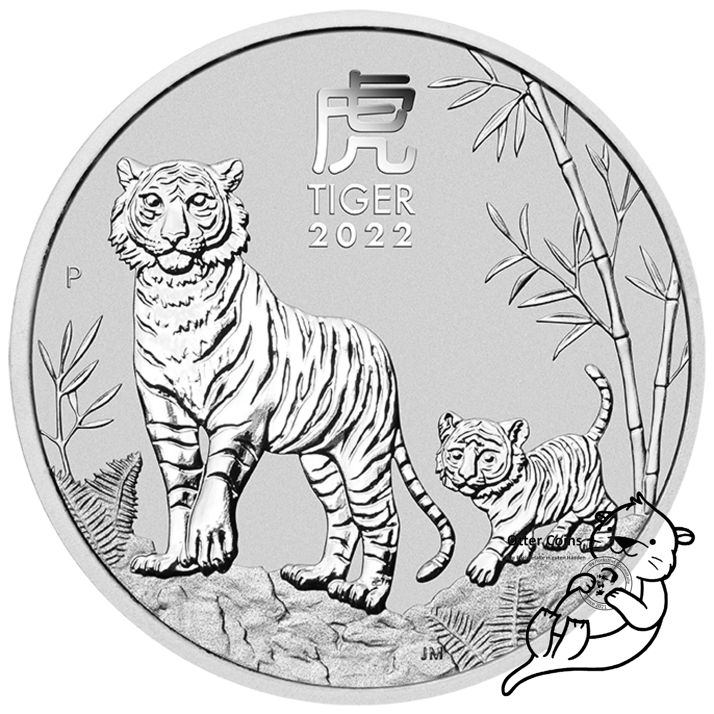 Lunar III Tiger 2022 1 oz Silbermünze